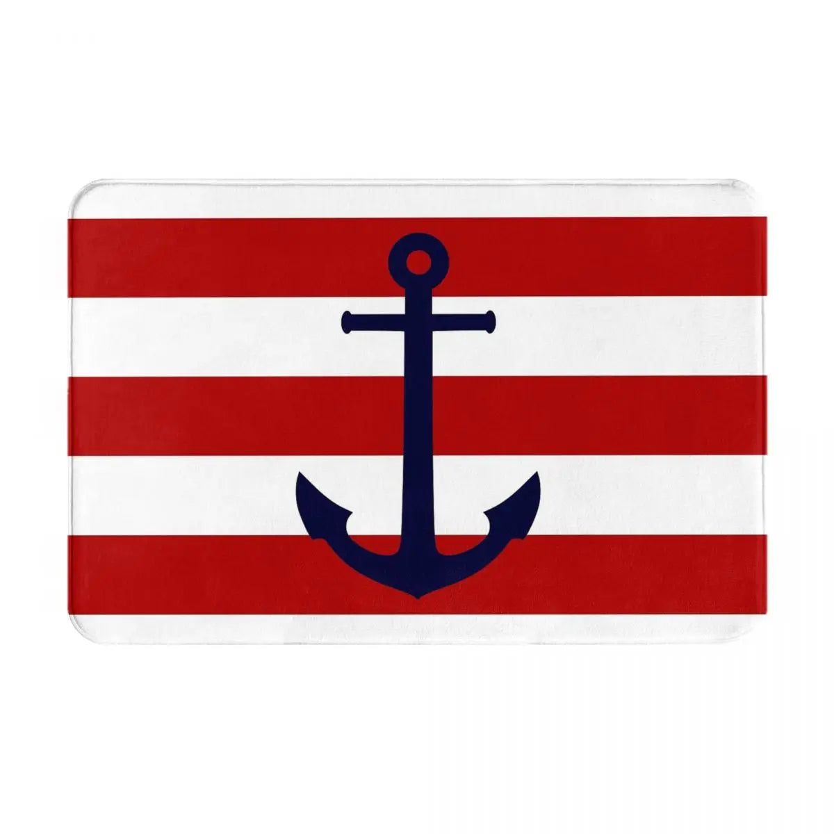 Navak Carpet Anchor Nautical White & Navy Anti-slip Doormat Floor Mat Cushion Carpet Rug for Kitchen Entrance Home Bathroom Living room Mats