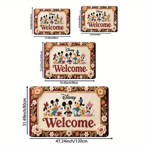 Navak Carpet Disney Friends' Warm Welcome MatSoft, absorbent and non-slip, bathroom room mats, yoga mats, home decoration