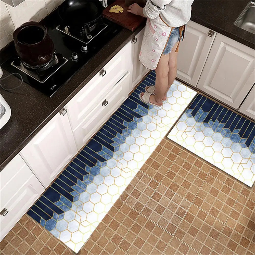 Navak Carpet Kitchen Rug Durable Home Entrance Doormat High-end Kitchen Mats for Floor Waterproof House Hold Washable Non-slip Large Carpet