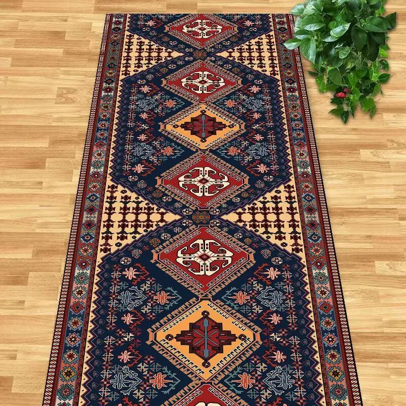Navak Carpet Persian Retro Runners Carpet Villa Hall Corridor Rugs Apartment Passageway Non-slip Rug Hotel Stairs Decoration Floor Mat Custom