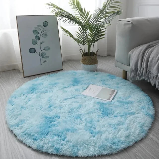 Navak Carpet Super Soft Plush Round Rug Mat Fluffy White Carpets For Living Room Home Decor Bedroom Kid Room Decoration Salon Thick Pile Rug