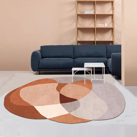 Navak Carpet Irregular Shapes Living Room Decoration Carpet Nordic Style Rugs for Bedroom Thick Plush Lounge Floor Mat Fluffy Soft Study Rug