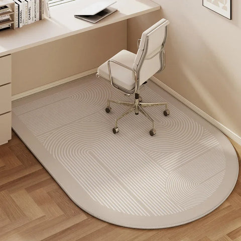 Navak Carpet Computer Chair Floor Mat Half Circle Carpet Swivel Pulley Chairs Anti-scratch Foot Mats Bedroom Study Desk Non-Slip Rug