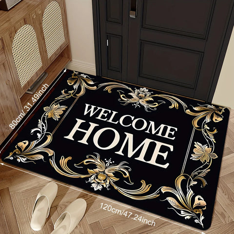 Navak Carpet Welcome Home Doormat Durable Non Slip Entrance Rug Perfect for Indoor Outdoor Use Adds Unique Charm to Your Doorway