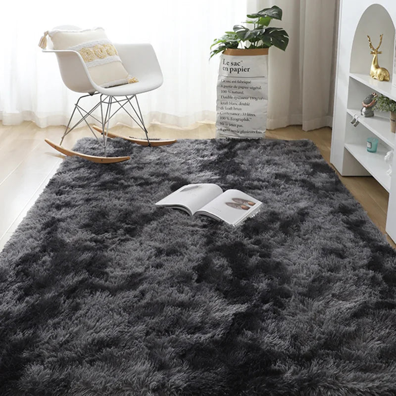 Navak Carpet Nordic Furry Rug Bedroom Carpet Living  Room Modern Decoration Hairy Carpets Large Size Black Gray Pink Beige Non Slip Mat
