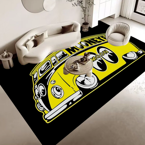 Navak Carpet Mooneyes Print Floor Mat INS Style Soft Bedroom Floor House Laundry Room Mat Anti-skid Bedside Area Rugs