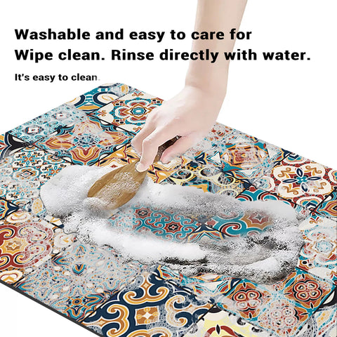 Navak Carpet Super Absorbent Kitchen Mat Waterproof Long Area Kitchen Rug For Living Room Bedroom Foot Mat Hallway Carpet Doormat Washable