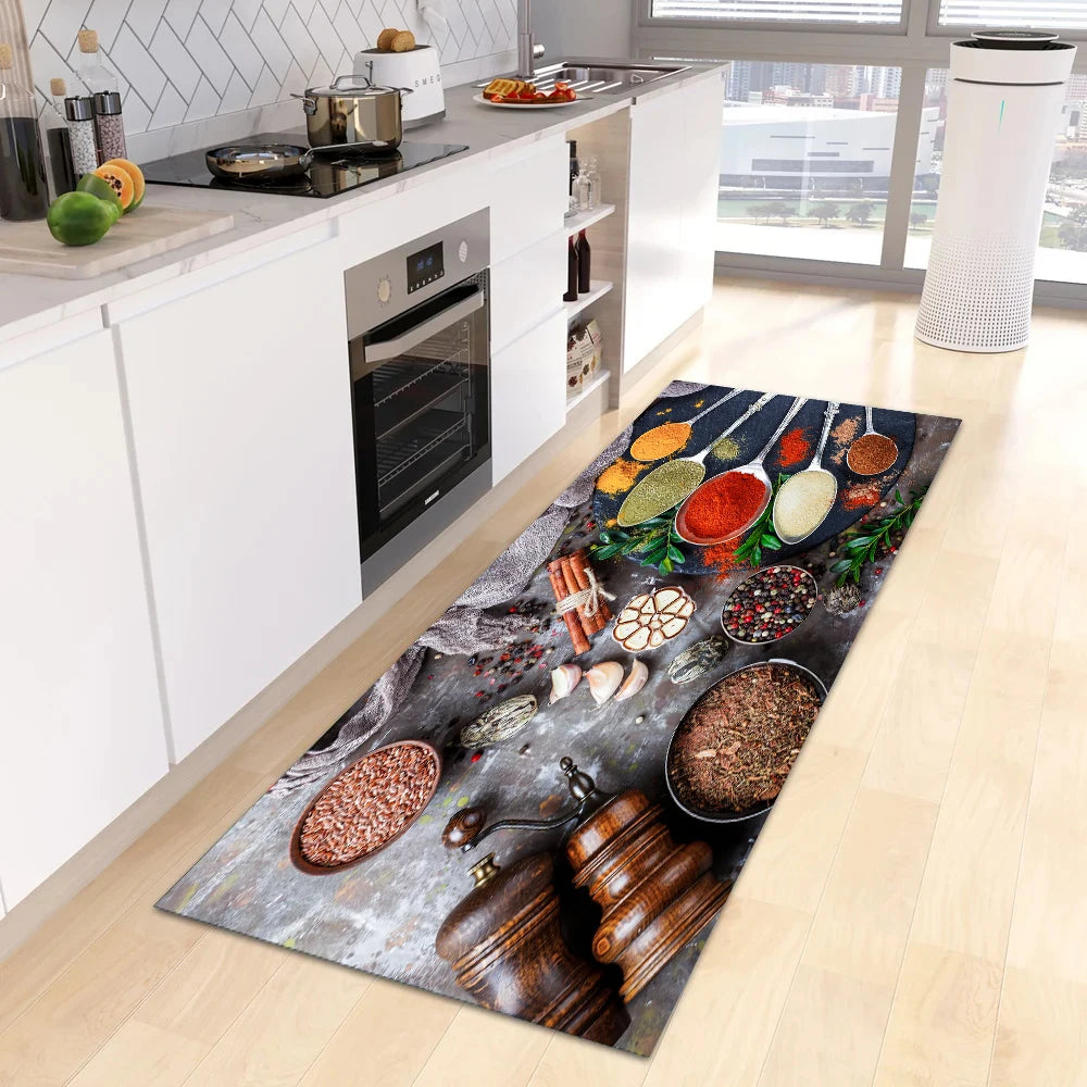 Navak Carpet Modern Kitchen Mat Home Entrance Doormat Hallway Bedroom Living Room Decoration Floor Carpet Balcony Bathroom Anti-Slip Long Rug