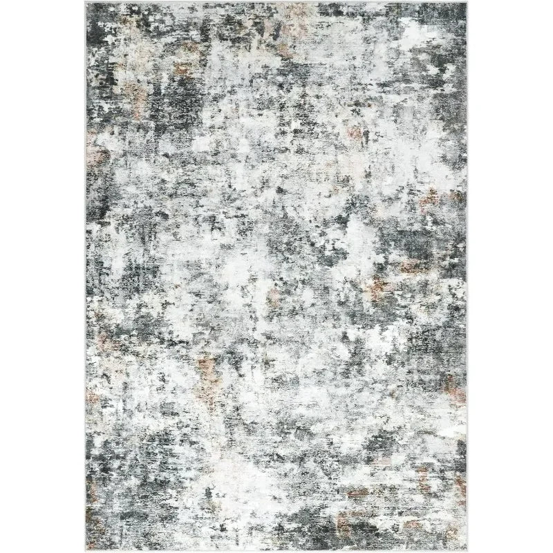 Navak Carpet 8x10 Area Rugs, Modern Abstract Washable Rug for Living Room, Stain Resistant Non-Shedding Distressed Area Rug
