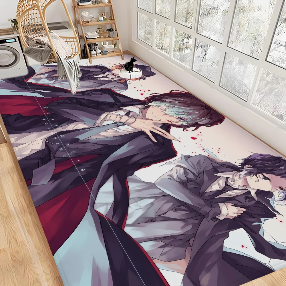 Navak Carpet Bungo Stray Dogs Room Mats Retro Multiple Choice Living Room Kitchen Rug Non-Slip Welcome Rug