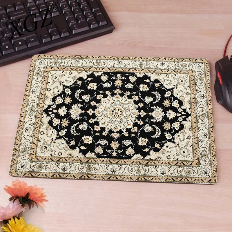 Navak Carpet Keyboard Computer Mousepad Persian Carpet Aesthetic Notbooks Rubber Mouse Mat Gaming Laptops Table Desk Rug Adhesive-Protective