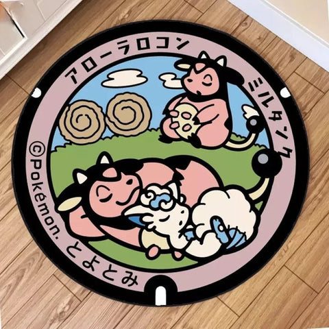 Navak Carpet NEW Daily Picks Kawaii Pokemon Rug for Living Room Decor Lounge Balcony Sofa Mat Bedroom Soft Rug Swivel Chair Mat Kids Gift