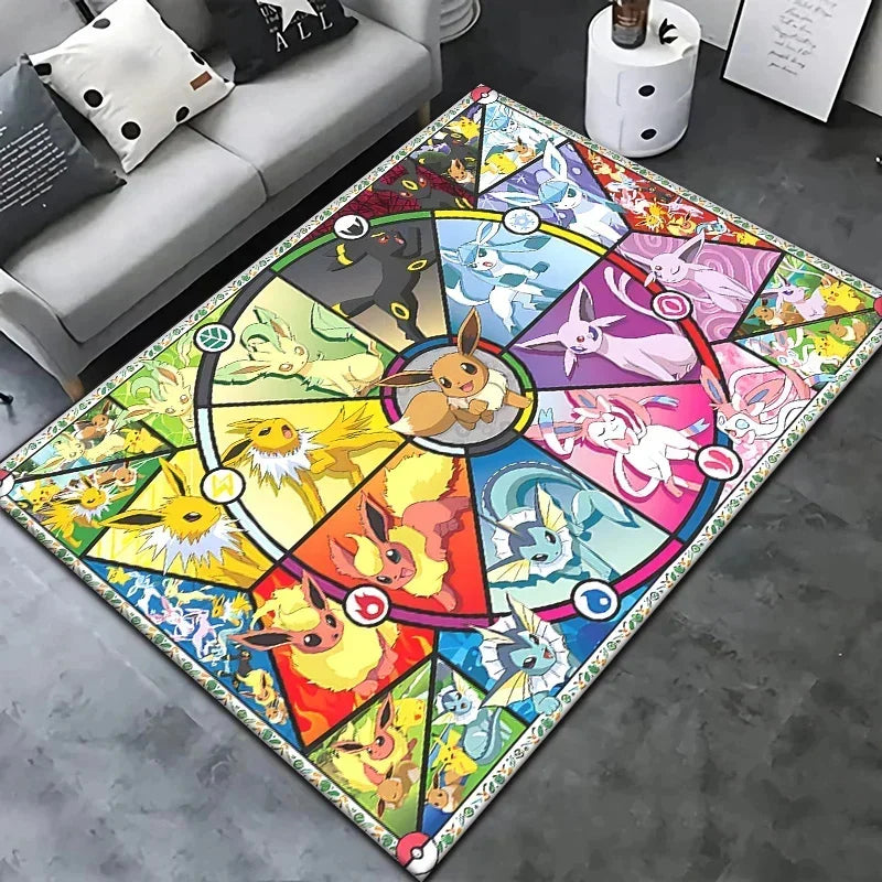 Navak Carpet Daily Picks Pokemon Cartoon Carpet Rug Living Room Bedroom Decoration Picnic Camp Kitchen Carpet Crawling Carpet Decoration