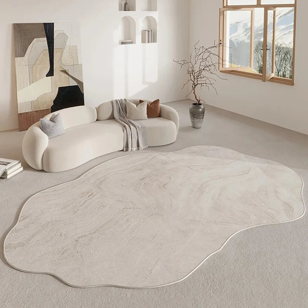 Navak Carpet Exclusive Picks Facecloth Carpet Shaped Minimalist Living Room Mats Bedroom Rugs Coffee Table Sofa Mats Stain-Resistant Rugs Home Decor