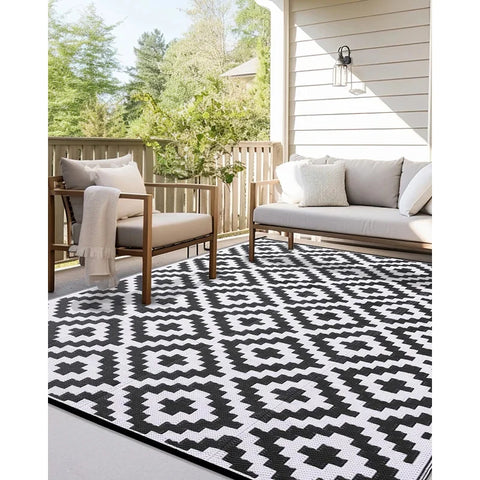 Navak Carpet UBN33HAPIHAPPY Indoor Outdoor Reversible Plastic Straw Patio Carpets Outdoor Rugs Waterproof Deck Backyard Family Picnic Bal9Hb^