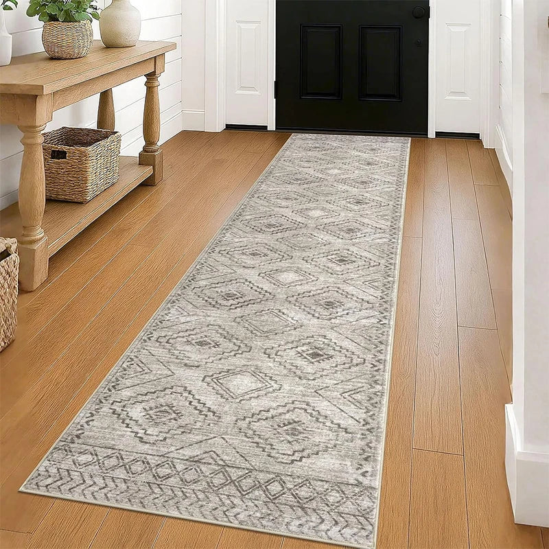 Navak Carpet Runner Rug for Hallway Carpet Non-slip Floor Mats Soft Machine Washable Carpets Geometric Bohemian Corridor Home Decor Rugs
