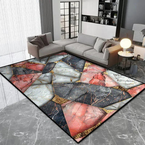 Navak Carpet Nordic Geometric Style Carpet Living Room Luxury Decoration Bedroom Large Area Rugs Lounge Coffee Tables Non-slip Floor Mat Soft