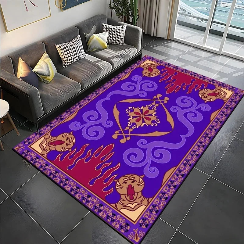 Navak Carpet Magical A-Aladdin Floor Mat Non-Slip Carpet for Living Room Vibrant Rug for Sofa Doormat Kitchen Decor Perfect Kid's Gift