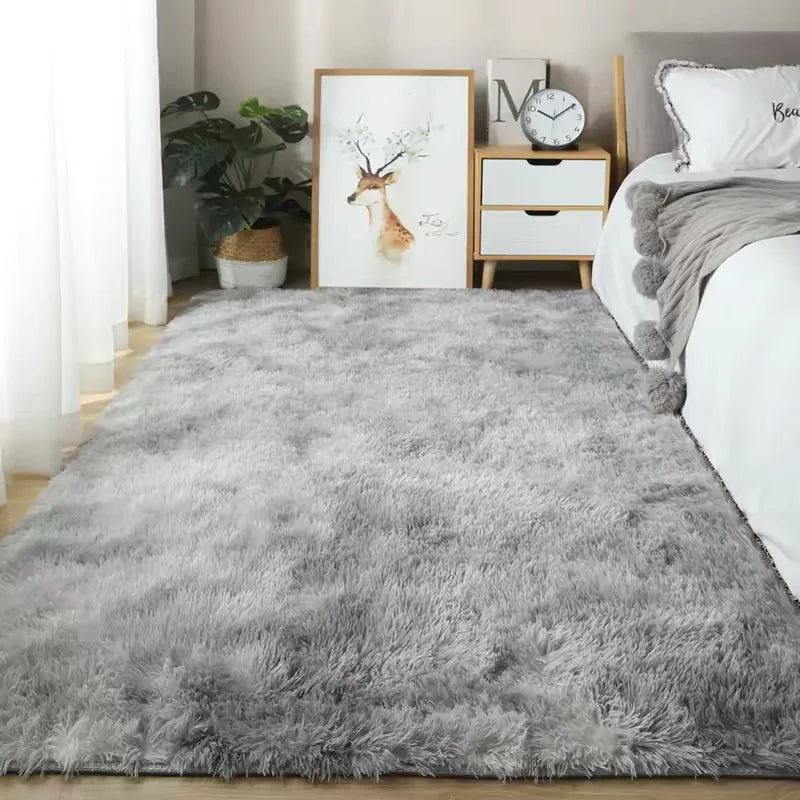 Navak Carpet Gray Carpet for Living Room Plush Rug Bed Room Floor Fluffy Mats Anti-slip Home Decor Rugs Soft Velvet Carpets Kids Room Blanket
