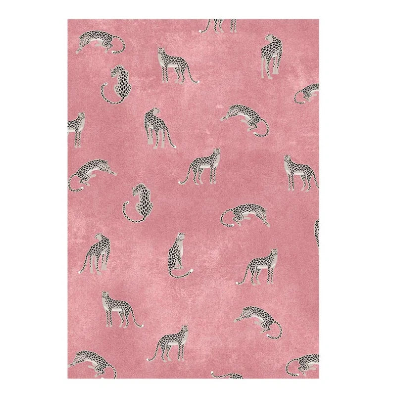 Navak Carpet Light Luxury Plush Lounge Rug Home Bedroom Decor Leopard Print Carpet Thicken Study Non-slip Mat Nordic Carpets for Living Room