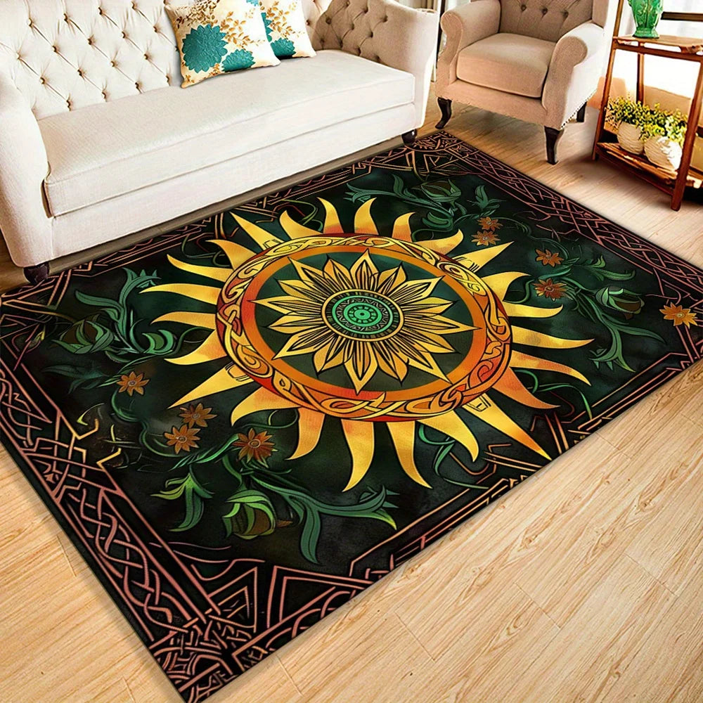 Navak Carpet Creative Carpet, Durable Door Mat Chair Mat Sofa Mat, Comfortable Printed Area Rug Appropriate for Hotel, Balcony, Hallway, Livi