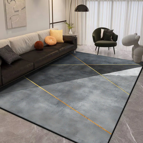 Navak Carpet Modern Geometric Carpet Living Room Luxury 160x230 Large Area Rugs for Bedroom Decoration Soft Non-slip Floor Mat for Kids Room
