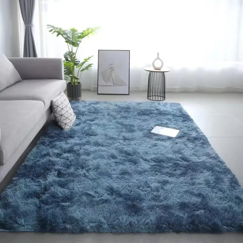 Navak Carpet Exclusive Picks Silk Wool Rugs Children's Room Living Room Bedroom Tie-Dye Non-Slip Washable Machine Washable Carpet Mats