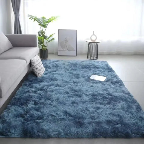 Navak Carpet Exclusive Picks Silk Wool Rugs Children's Room Living Room Bedroom Tie-Dye Non-Slip Washable Machine Washable Carpet Mats