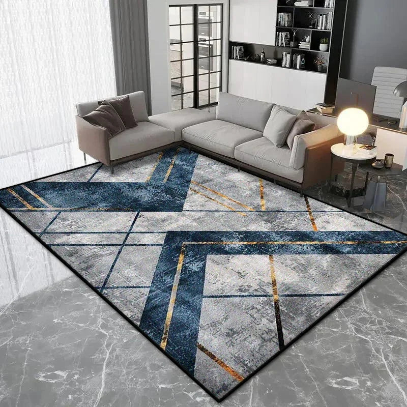 Navak Carpet Nordic Geometric Style Carpet Living Room Luxury Decoration Bedroom Large Area Rugs Lounge Coffee Tables Non-slip Floor Mat Soft