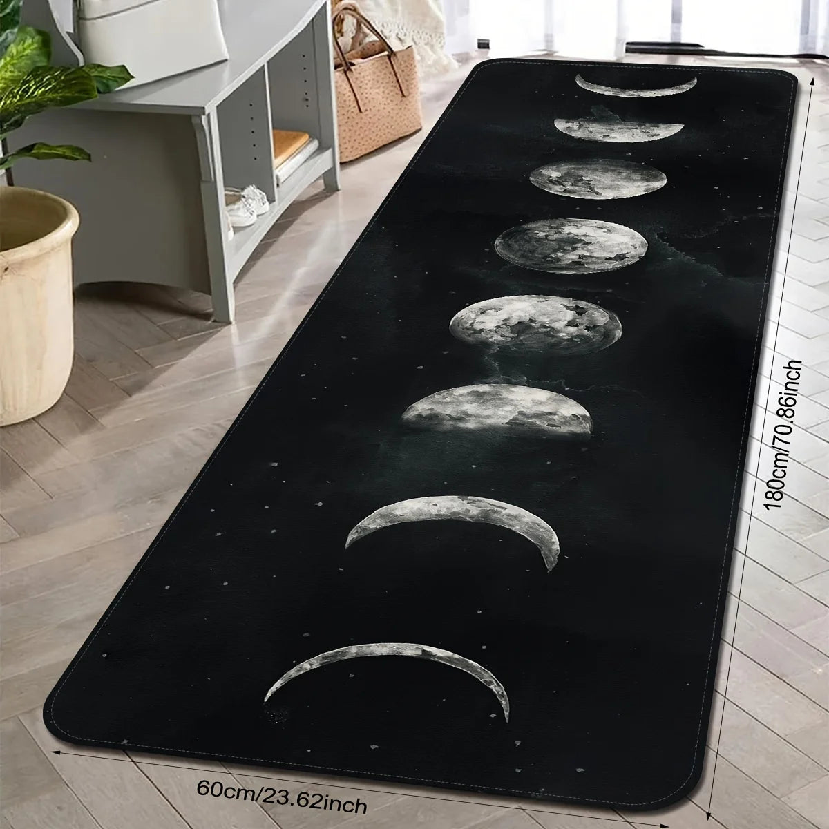 Navak Carpet Moon Phases Welcome Entrance Doormat Home Decor Kitchen Hallway Balcony Rugs Bathroom Non-slip Mat Kitchen Runner Rug Decor