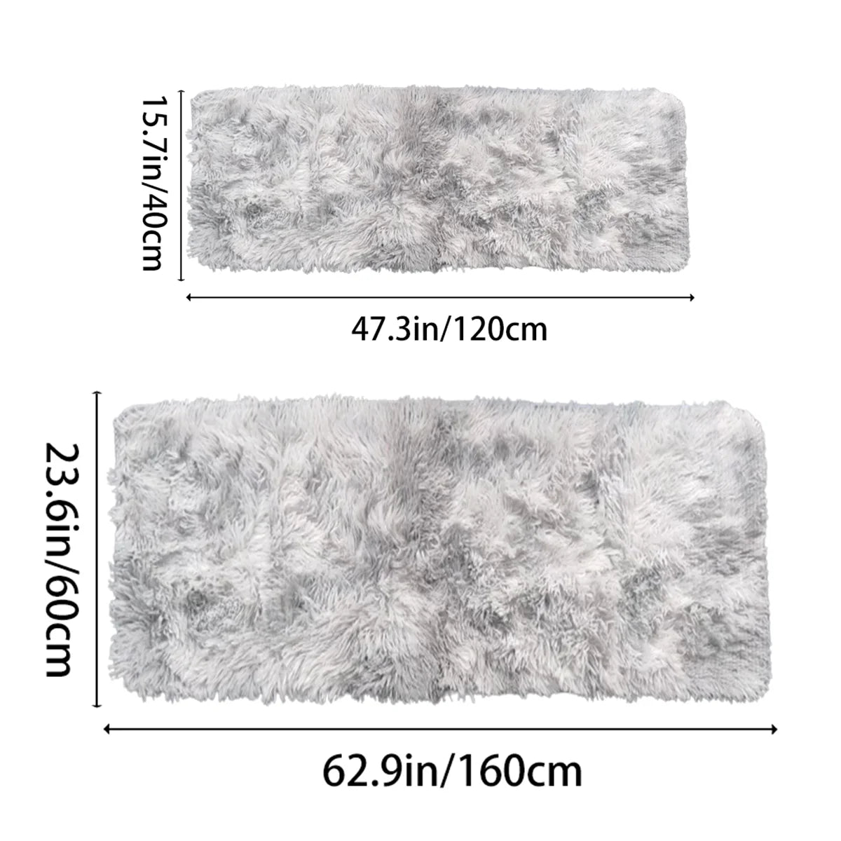 Navak Carpet Soft Area Rugs Bedroom Carpet Fluffy Non-slip Tie-Dyed Fuzzy Shag Plush Soft Shaggy Bedside Rug Living Room Carpet