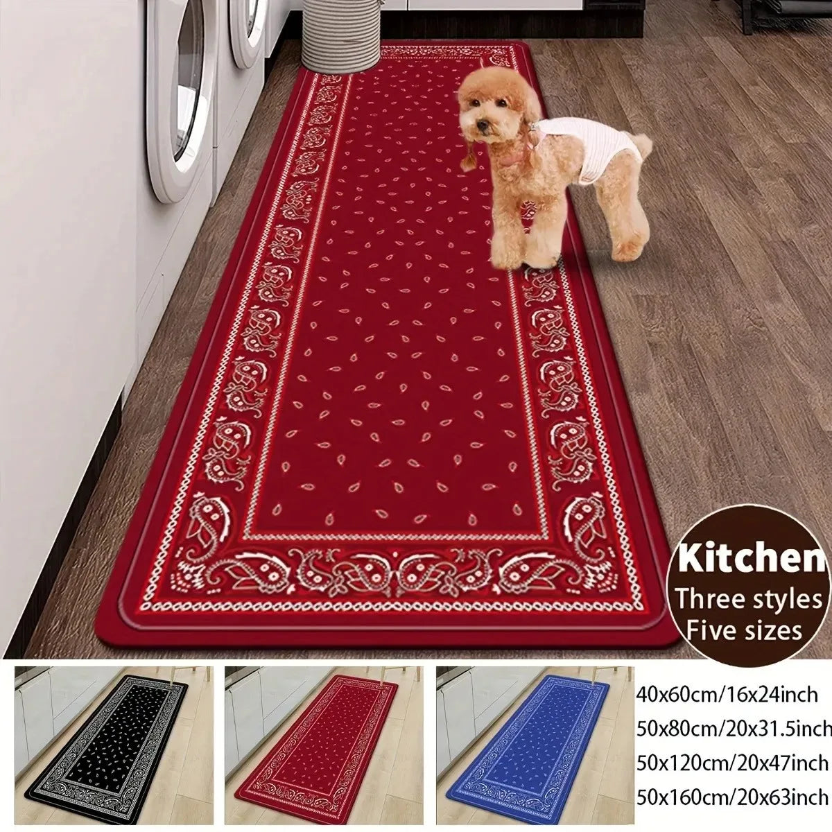 Navak Carpet 1PC Charactors pattern Kitchen Rugs Non-Slip Home Door Mats Pop design Bathroom Rugs Bath Mat Carpet for Home Sink Laundry Decor