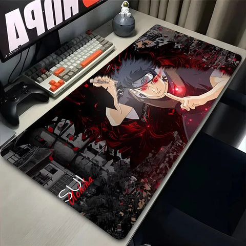 Navak Carpet Laptop Office Big Mouse Pad Anime Shisui U-Uchiha N-Narutos Mousepad Keyboard Gaming Non-slip Desk Mat PC Accessories Carpet Rug