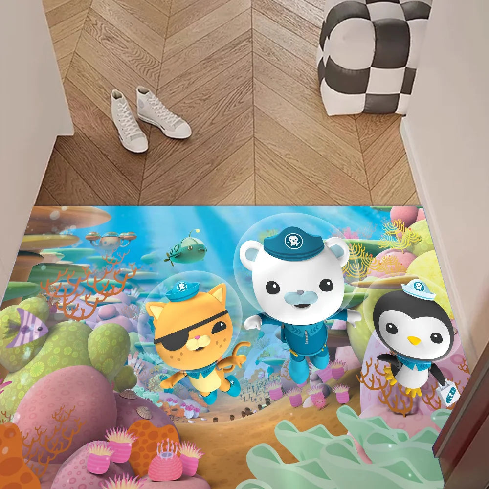 Navak Carpet The Octonauts Cartoon Door Mat Washable Non-Slip Living Room Sofa Chairs Area Mat Kitchen Toilet Rug