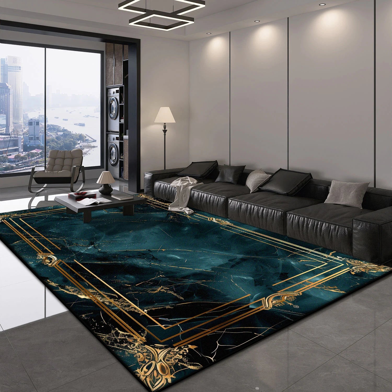 Navak Carpet Nordic Luxury Carpet Living Room Decoration Lounge Coffee Tables Non-slip Large Rugs 200x300 Foldable Bedroom Bedside Soft Mats