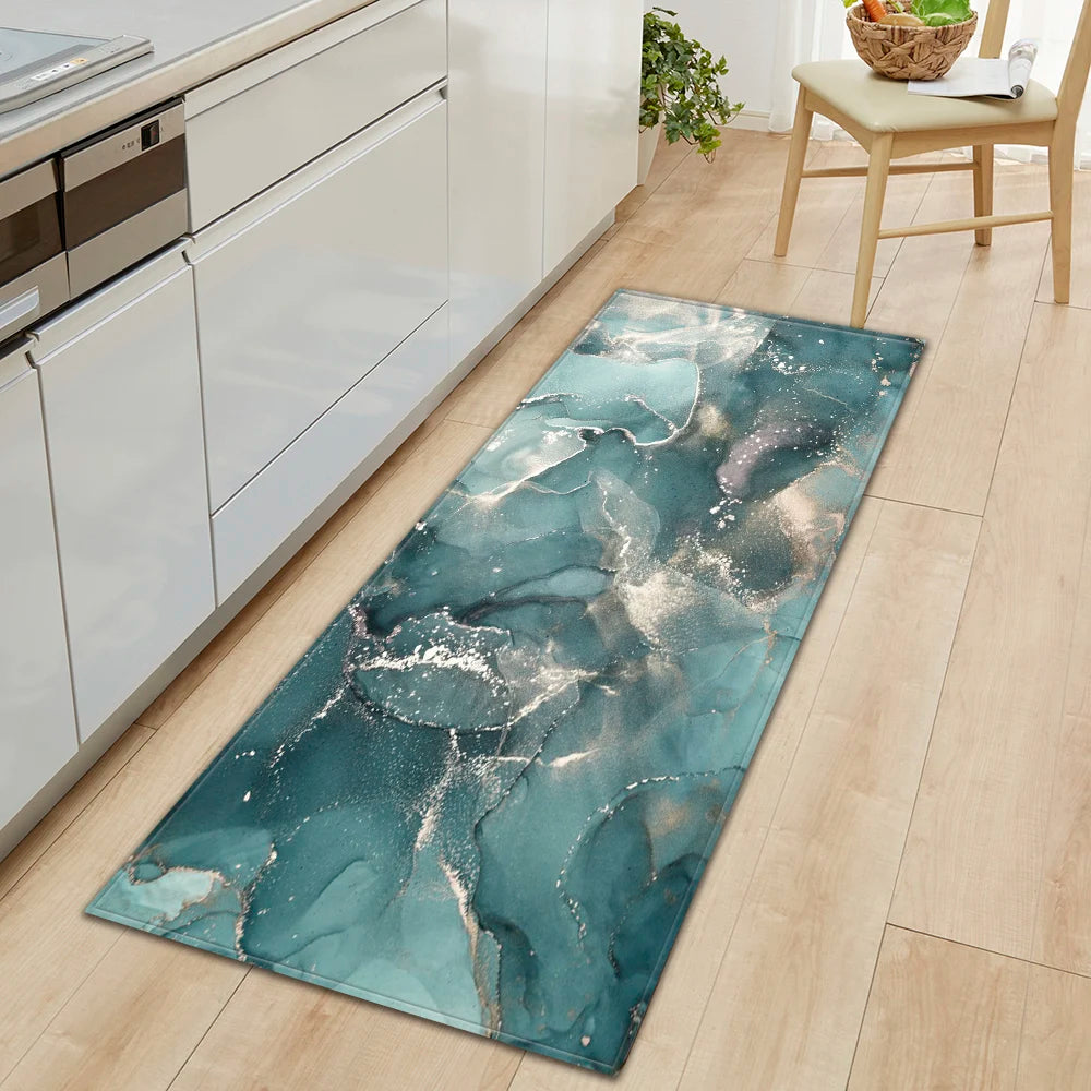 Navak Carpet Kitchen Bath Foot Mat Home Living Room Balcony Bedroom Bedside Floor Decor Long Carpet House Hallway Entrance Door Anti-Slip Rug