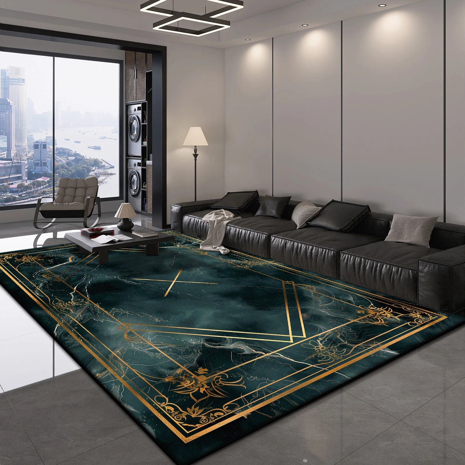 Navak Carpet Nordic Luxury Carpet Living Room Decoration Lounge Coffee Tables Non-slip Large Rugs 200x300 Foldable Bedroom Bedside Soft Mats