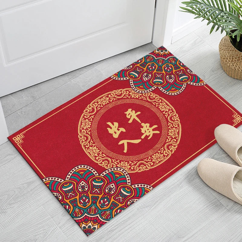 Navak Carpet Traditional Chinese Style  Diatom Mud Entrance Door Mat Antislip Home Outdoor Kitchen Rug Hallway Bathroom Porch Floor Carpet
