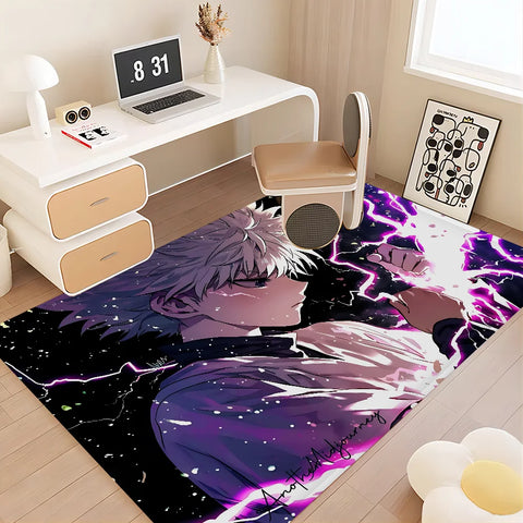 Navak Carpet Hunter X Hunter Anime Hallway Carpet Non-Slip Laundry Room Mat Laundry Decor Balcony Child Living Room Toilet Rug