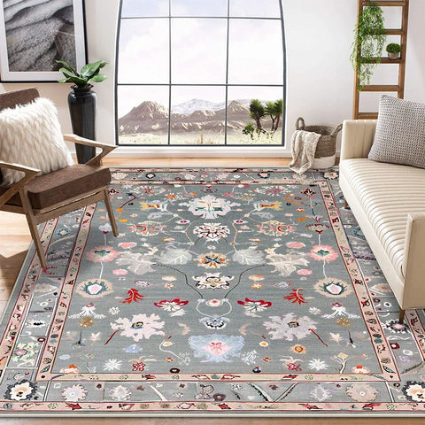 Navak Carpet Fluffy Short Large Area Living Room Rugs Persian Retro Decoration Home Bedroom Carpet 200x300 Lounge Bedside Non-slip Floor Mats
