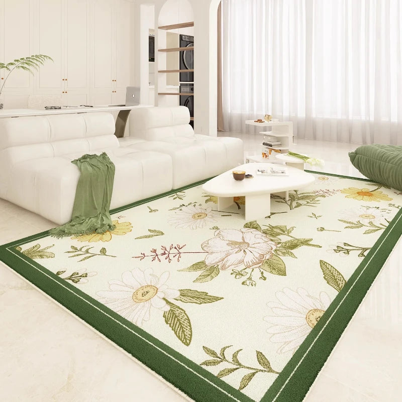 Navak Carpet French Style Bedroom Decor Plush Carpet Large Area Carpets for Living Room Home Fluffy Soft Floor Mat Thicken Washable Study Rug