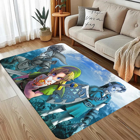 Navak Carpet The L-Legend of Z-elda Majora's Mask Area Rug Gaming Rug Video Game Rug Rugs for Living Room Home Decor Rug Non Slip Floor Mat