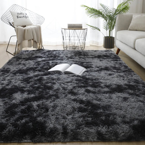Navak Carpet Gray Bedroom Living Room Home Carpet Nordic Fluffy Plush Children's Room Decor Non Slip Mats Lounge Porch Table Coffee Large Rug