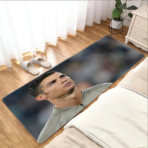 Navak Carpet Footballstar Floor Mat R-Ronaldo C-Cristiano Foot Mat Bath Mat Washable Non-slip Kitchen Rug Bedroom Carpet Room Mats Balcony
