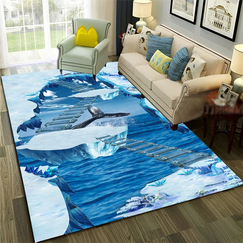 Navak Carpet 3D Illusion Vision Hallucination HD Carpet Rug for Home Living Room Bedroom Sofa Doormat Decor,Child Area Rug Non-slip Floor Mat