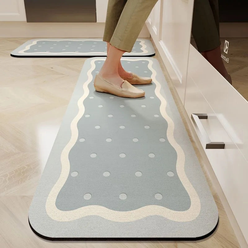 Navak Carpet Exclusive Picks Non-Slip Waterproof Kitchen Mat-Diatomaceous Earth Absorbent Rug, Anti-Fatigue Floor Pad for Indoor, Eco-Friendly Design