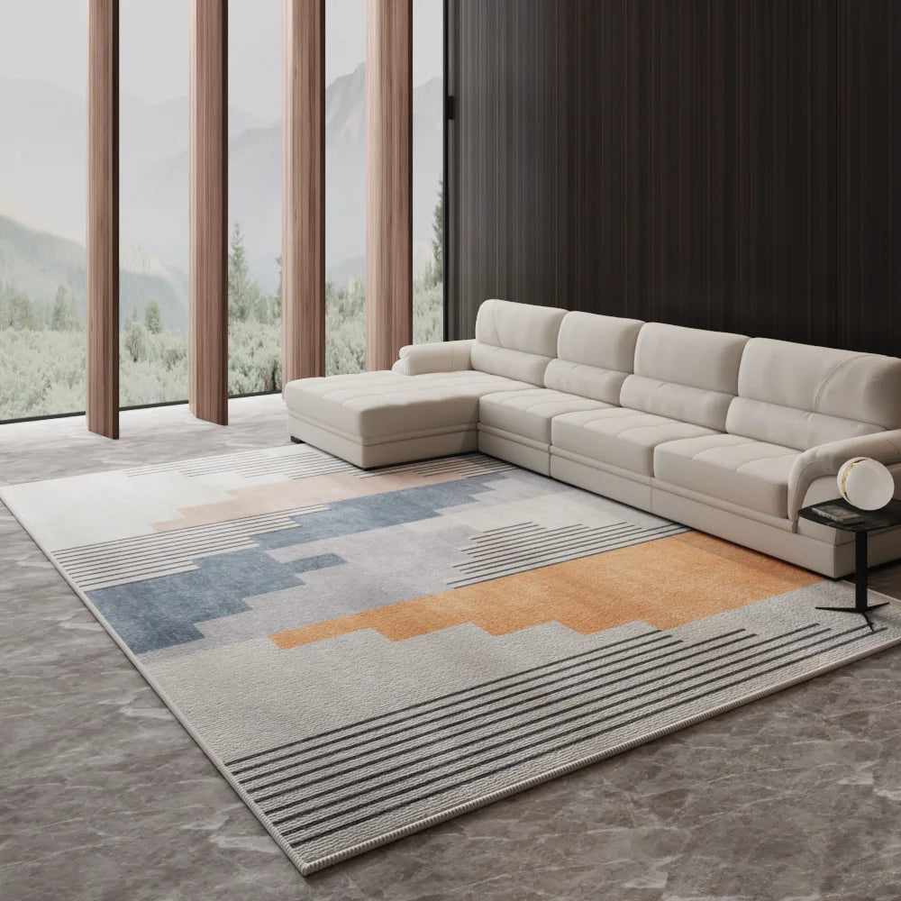 Navak Carpet Nordic Light Luxury Area Rug – Large Living Room Carpet | For Under Sofa & Coffee Table, Bedroom & Lounge Decor