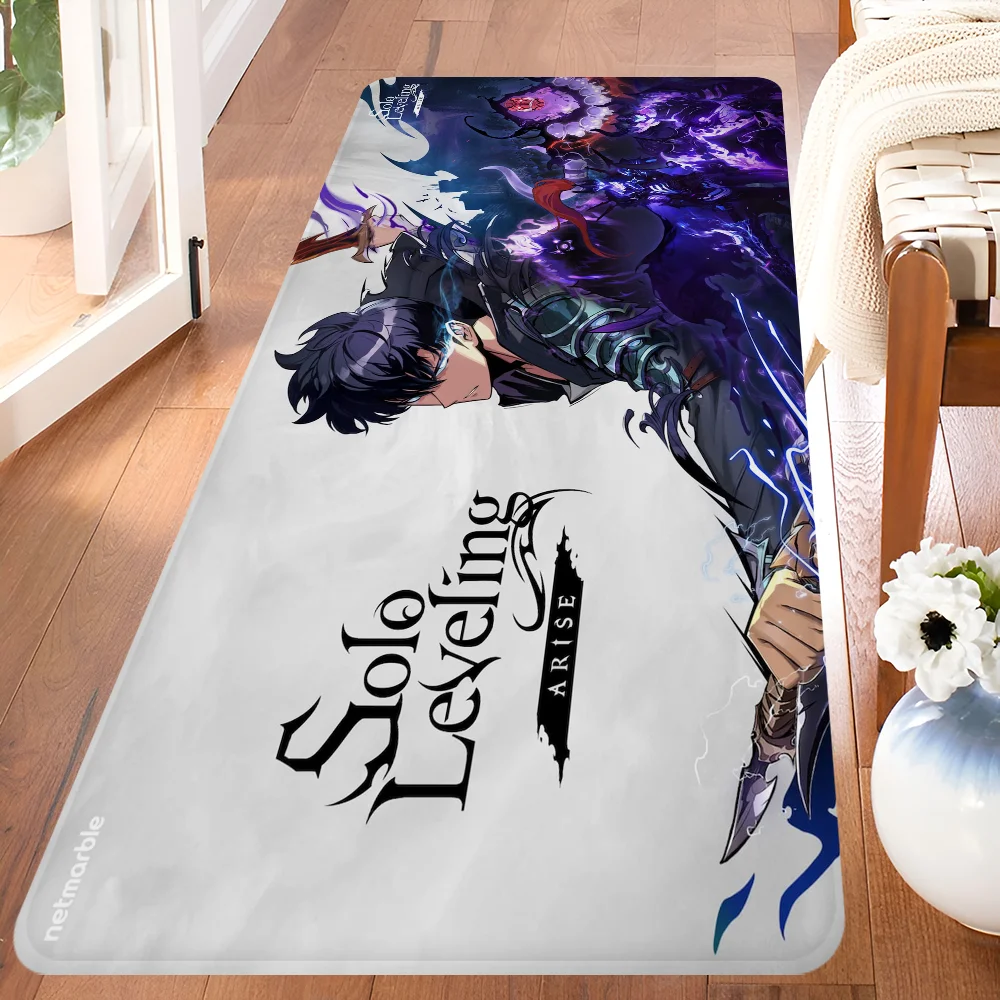 Navak Carpet Anime Solo L-leveling Gaming Entrance Door Mat Washable Non-Slip Living Room Sofa Chairs Area Mat Kitchen Welcome Doormat