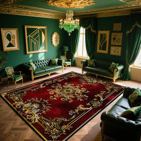 Navak Carpet Retro European and American Style CARPET FOR LIVE ROOM Large Room Rugs Bedroom Parlor Gaming Room Non-slip Rug Coffee Tables Mat
