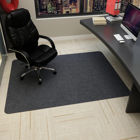 Navak Carpet 90x120cm Black Bedroom Living Room Office Swivel Chair Carpet Non-slip Wood Protection Floor Mat Gaming Chair Desk Area Rug